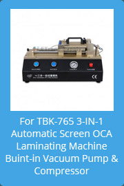 For TBK-765 3-IN-1 Automatic Screen OCA Laminating Machine Buint-in Vacuum Pump & Compressor