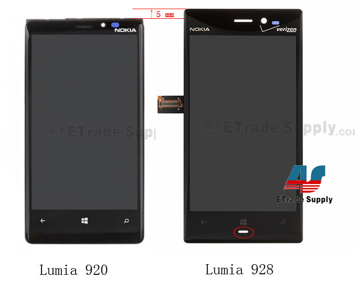 nokia lumia 928 lcd screen and digitizer assembly