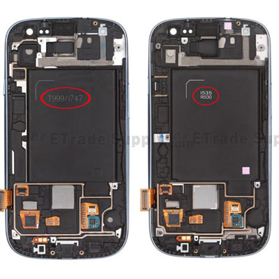 Samsung Galaxy S3 Front Housings