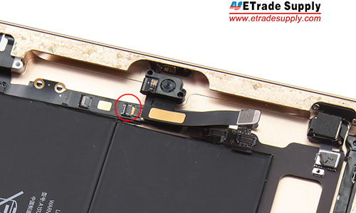 13.disconnect the sensor flex cable to the mother board.