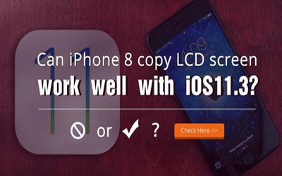 Can iPhone 8 copy LCD screen work well with iOS11.3?