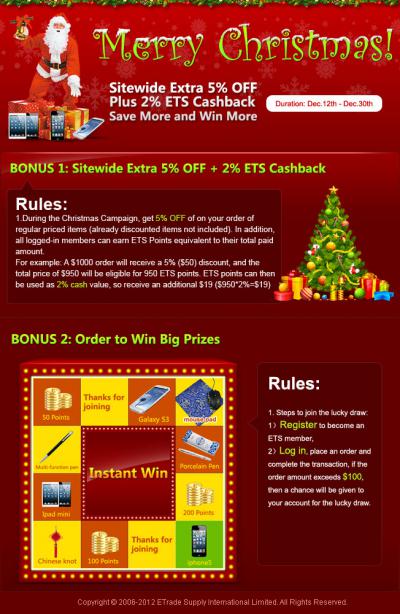 Christmas Bonus Discounts - Save on Christmas Orders