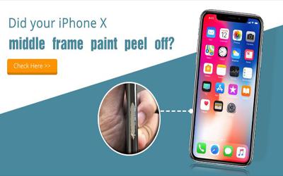 Did your iPhone X middle frame paint peel off?