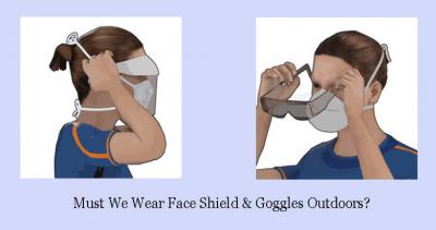 Must We Wear Face Shield and Goggles Outdoors?