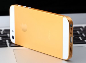 Golden iPhone 5 rear housing