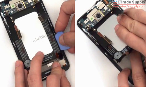 gently remove the HTC Droid DNA battery