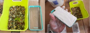 Clean the case & Spread the glue on the case