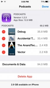 How to delete Podcasts