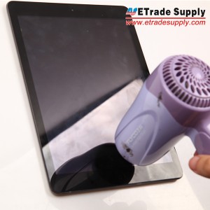 Use hair dryer to warm the iPad Air digitizer