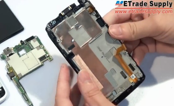 HTC One X screen assembly with front housing