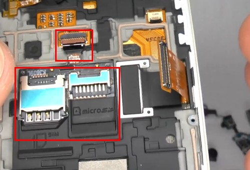 Disconnect the flex cable