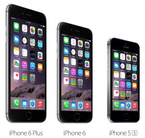 iPhone 6 Plus, iPhone 6 and iPhone 5S comparison
