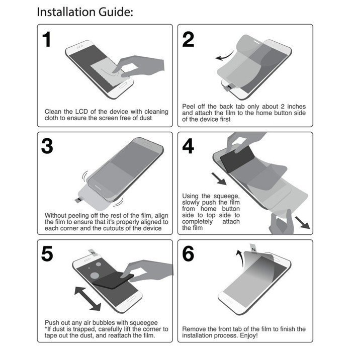 How to put tempered glass screen protector without bubbles