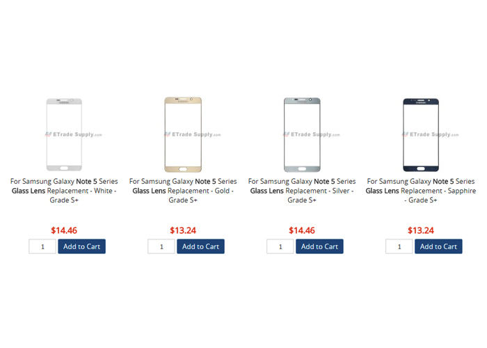 note5 glass lens price