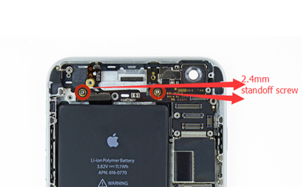 Iphone 4s Screw Chart With Diagram That Shows Locations