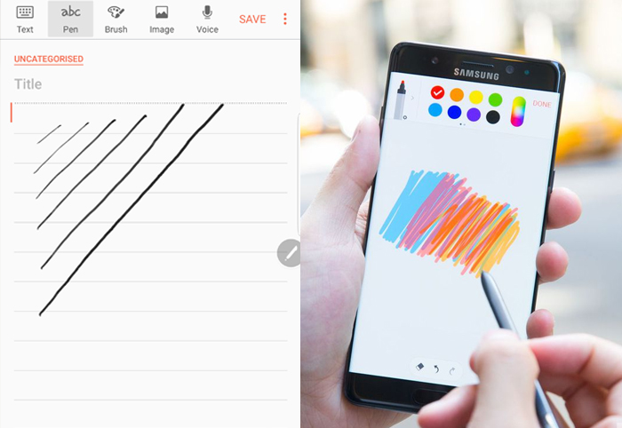 10.note 7 s pen write notes