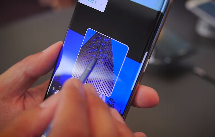 4.note 7 s pen magnify