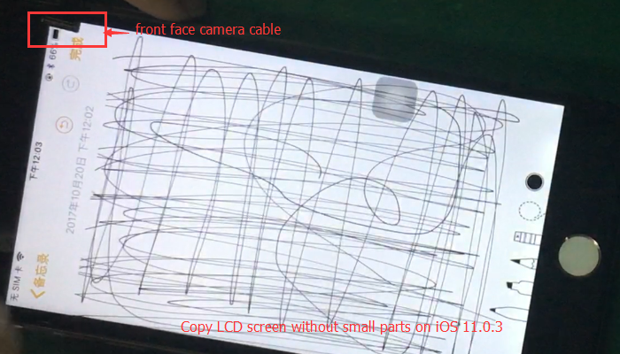 Copy LCD screen without small parts on iOS 11.0.3