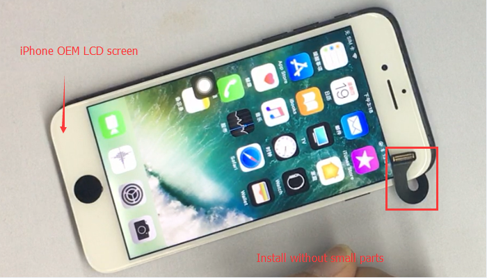 iPhone 7 OEM LCD screen without small parts