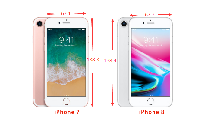 Tilstedeværelse kvalitet Marvel Difference Between iPhone 8 And iPhone 7 LCD Screen?