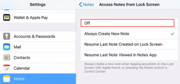 Turn off the iPad 2018 take notes function