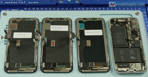 iPhone X OEM screen vs aftermarket screen