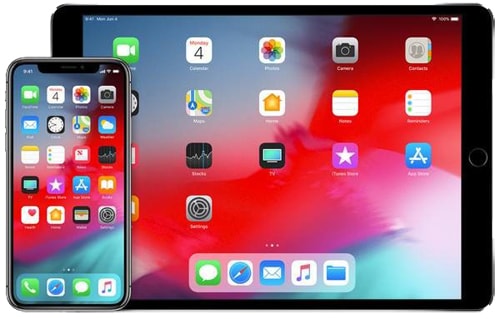 Apple device with iOS 12