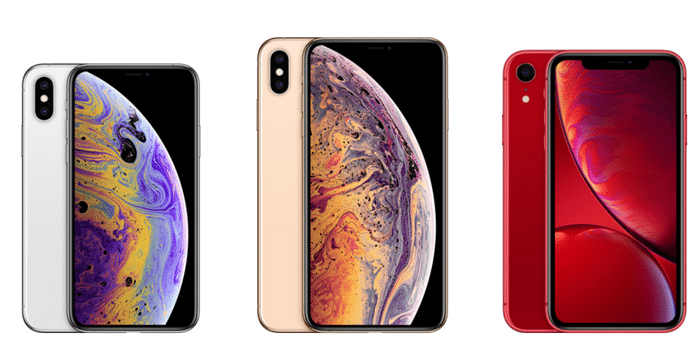 iPhone xs, xs max, and xr image