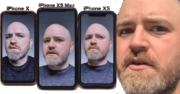 iPhone X, XS and XS Max selfie comparison