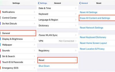 reset iPhone network settings