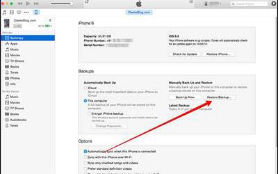 reset iPhone factory settings with iTunes