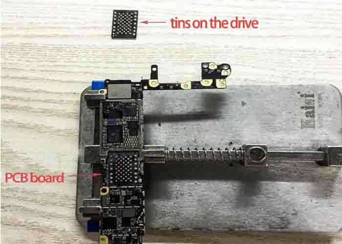 iPhone drive on motherboard