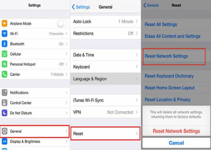 Reset Network Setting