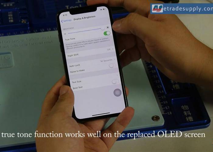 ture tone working well on aftermarket OLED screen