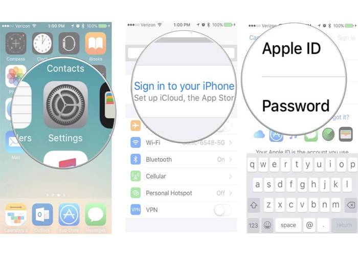iPhone XR setting Apple ID update