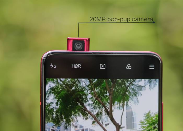 Redmi K20 pop-pup camera