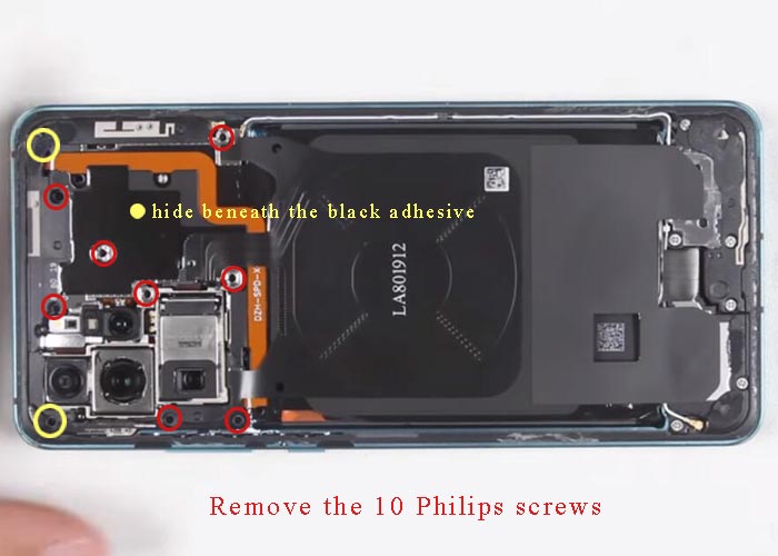 undo the 10 Philips screws