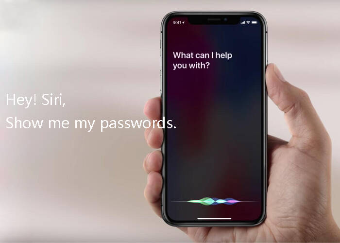 tell Siri to show your passwords
