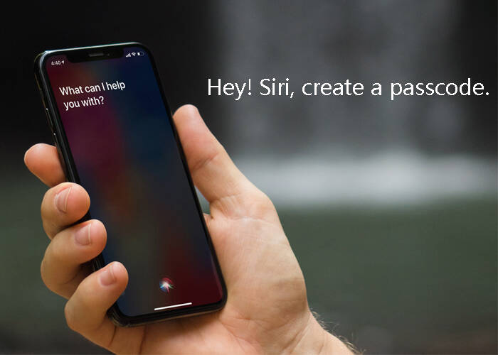 tell Siri to create passcode