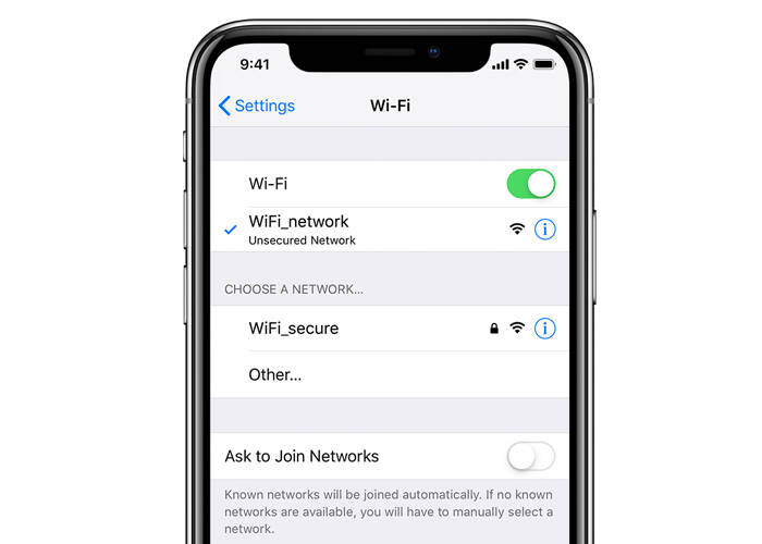 quick refresh WiFi network list