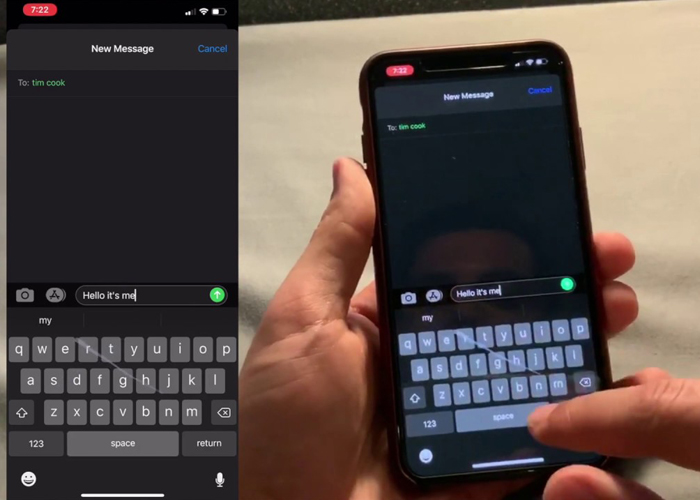 iOS 13 quick path typing