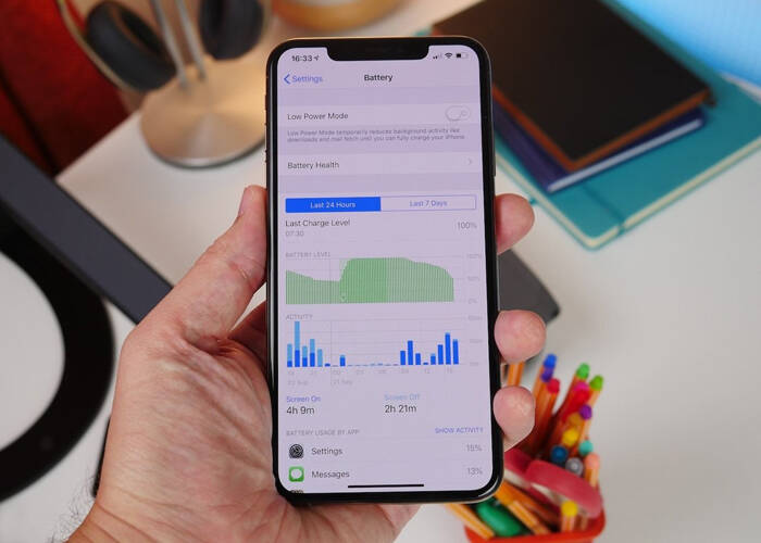 iPhone XR check the battery usage
