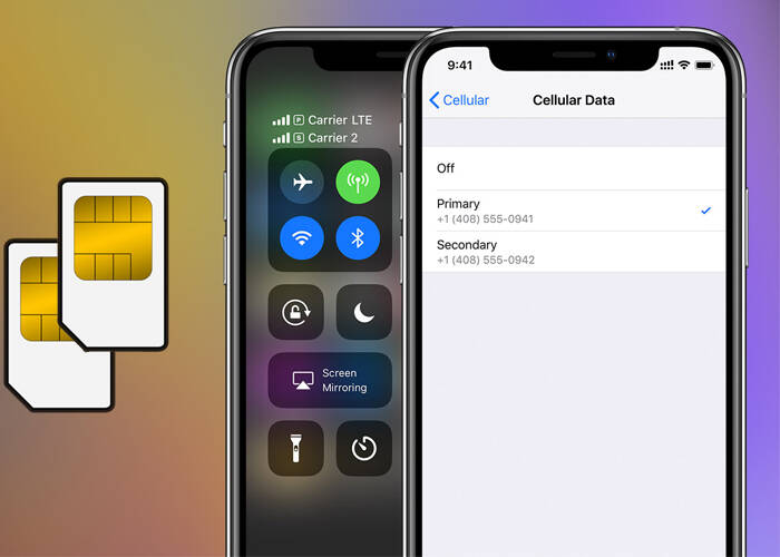 iPhone XS add cellular in cellular plan