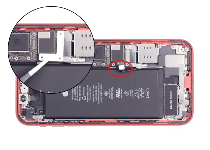 connect the battery flex cable and cover the metal bracket back