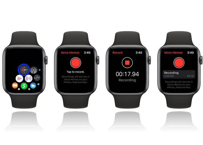 Voice recording App on Apple Watch 5