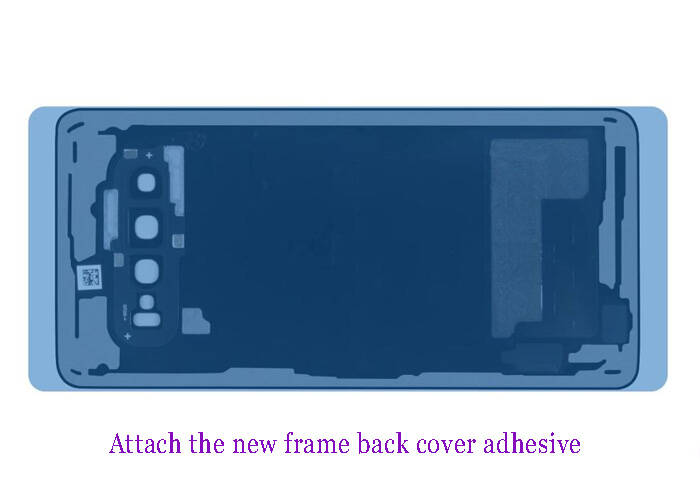 Attach the new frame adhesive