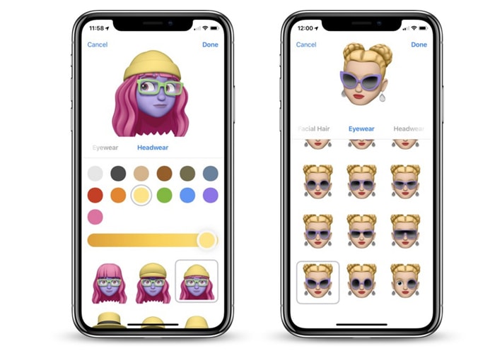Memoji for friends on contact list