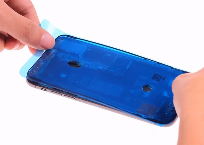 attach a new frame adhesive on the phone-etradesupply