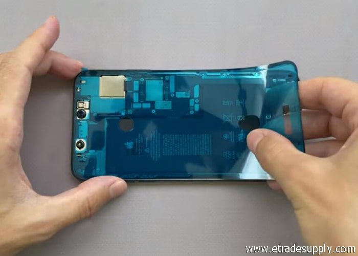 attach a new iPhone 11 Pro frame adhesive
