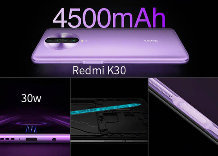 4500 mAh battery and 30W fast charging
